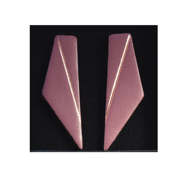 Mini Earrings "WING" Dusty Pink