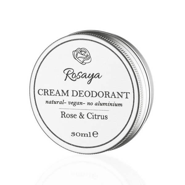 Natural Cream Deodorant "Citrus & Rose"