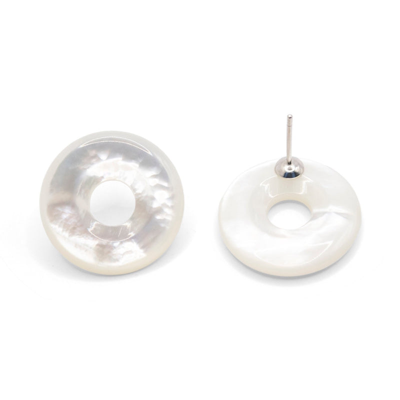 Drift Earrings "Saturn - Mother of Pearl"