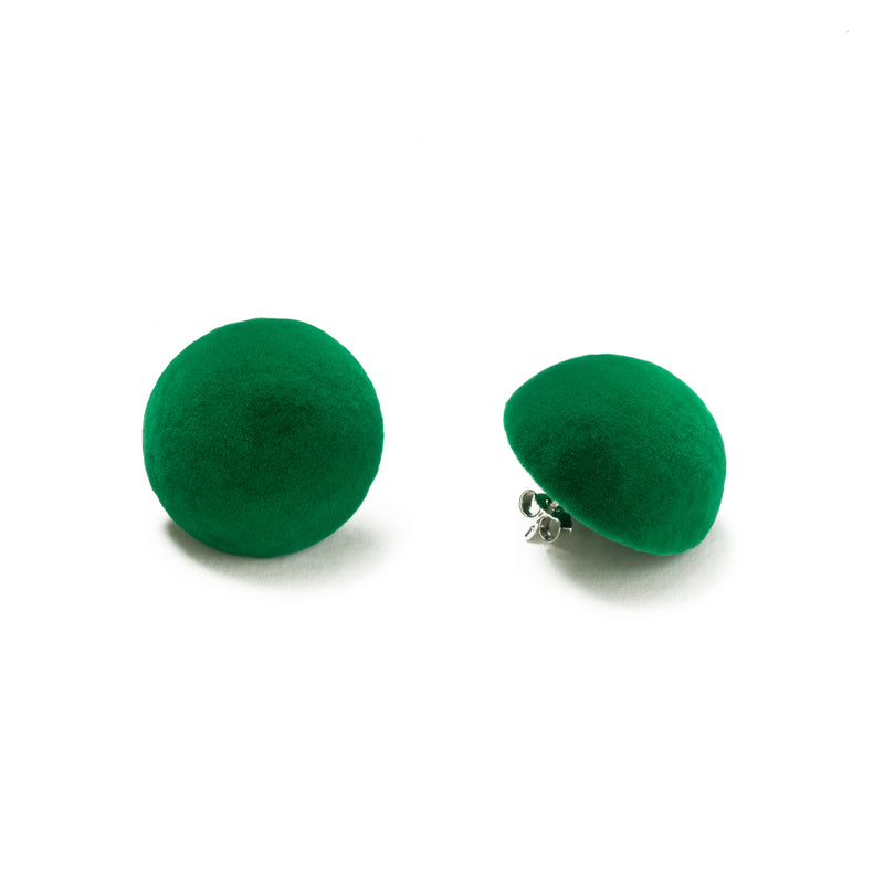 Plüsch Earrings "Shamrock Green" M
