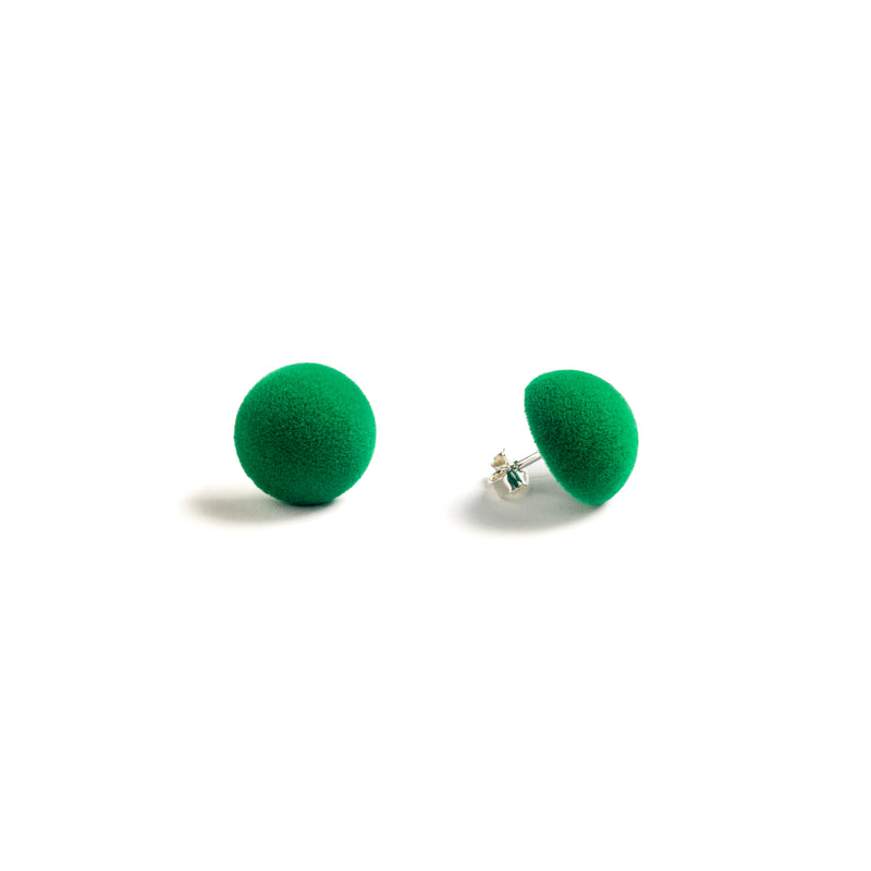 Plüsch Earrings "Shamrock Green" XS