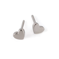 Earrings "Shiny Heart" Silver