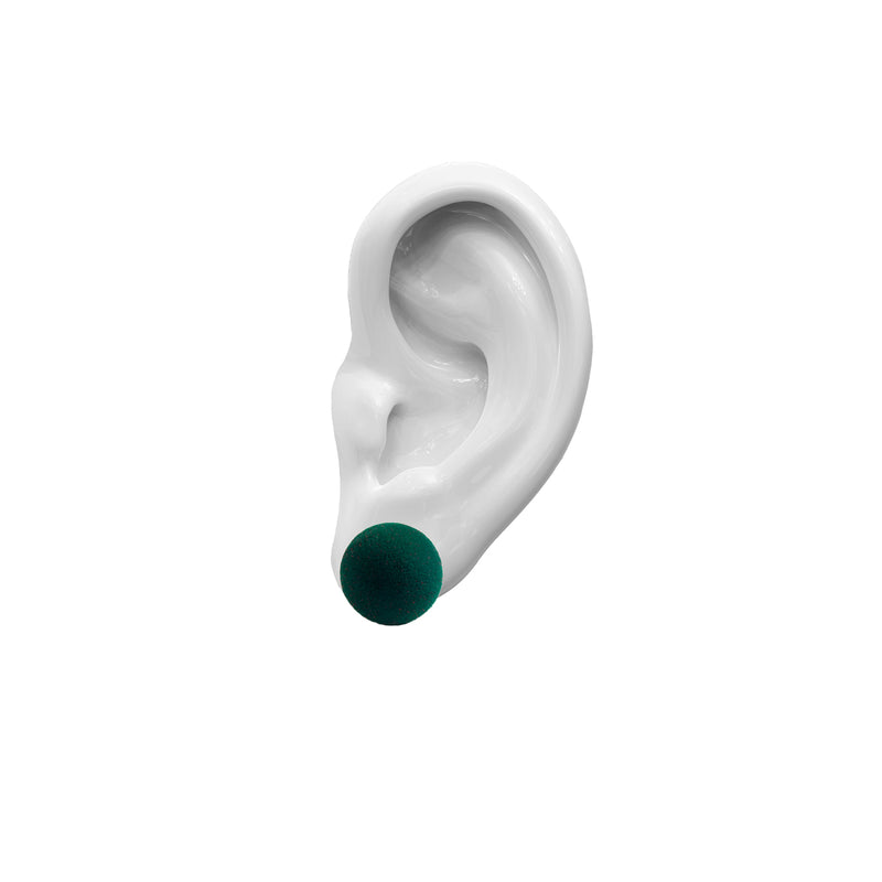 Plüsch Earrings "Forest Green" XS