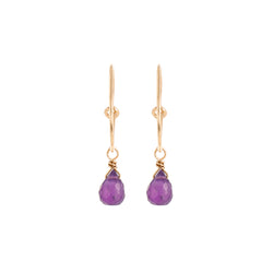 Circle Earrings Amethyst