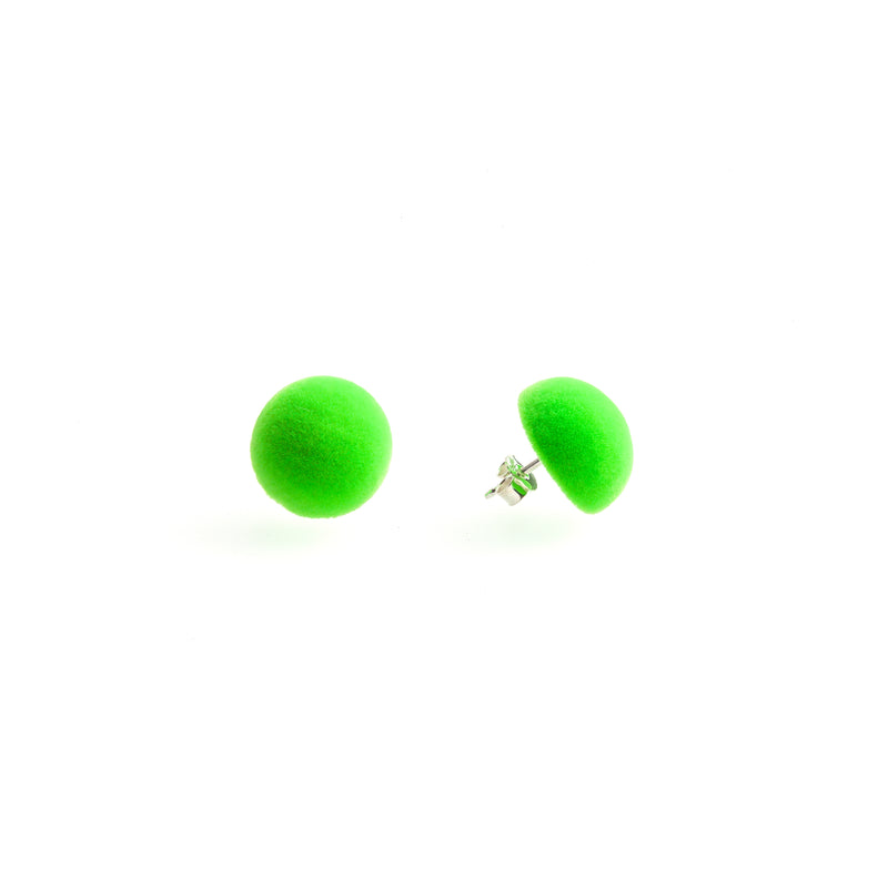 Plüsch Earrings "Toxic Green" XS