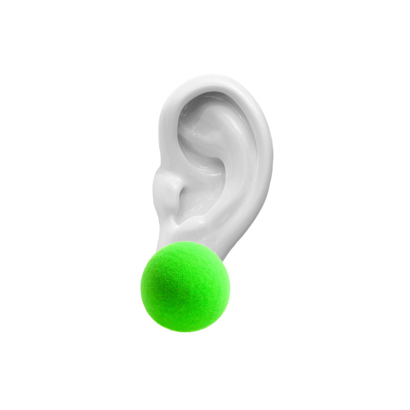 Plüsch kõrvarõngad "Toxic Green" M