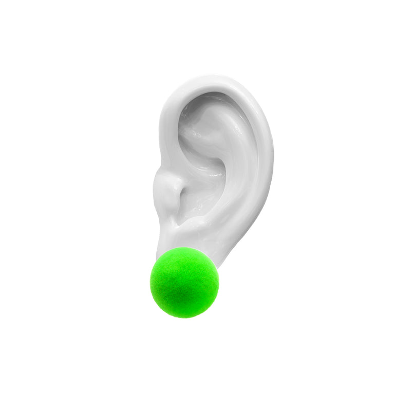 Plüsch Earrings "Toxic Green" S