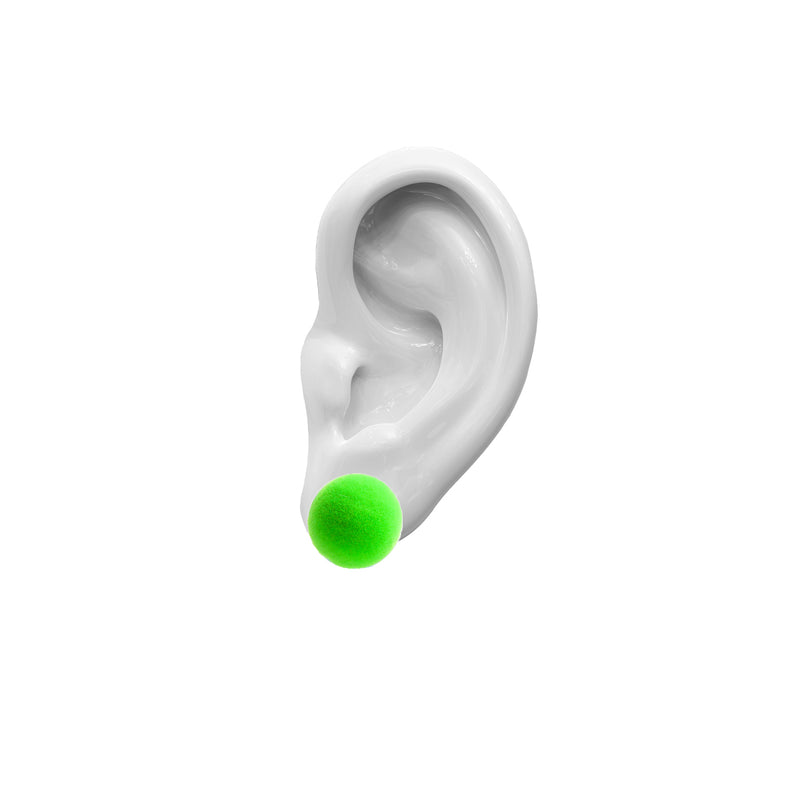 Plüsch Earrings "Toxic Green" XS