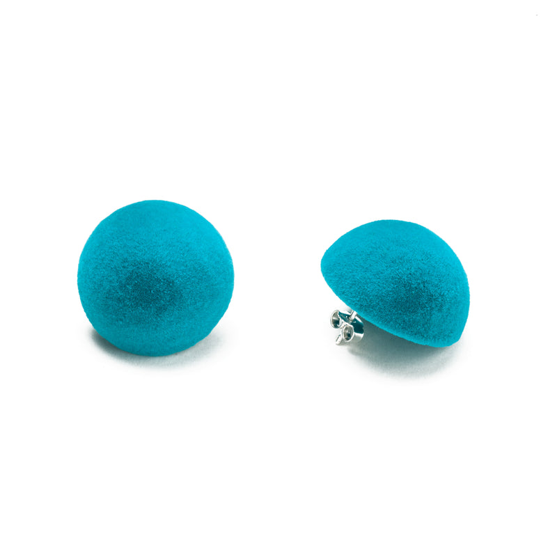 Plüsch Earrings "Turquoise" M